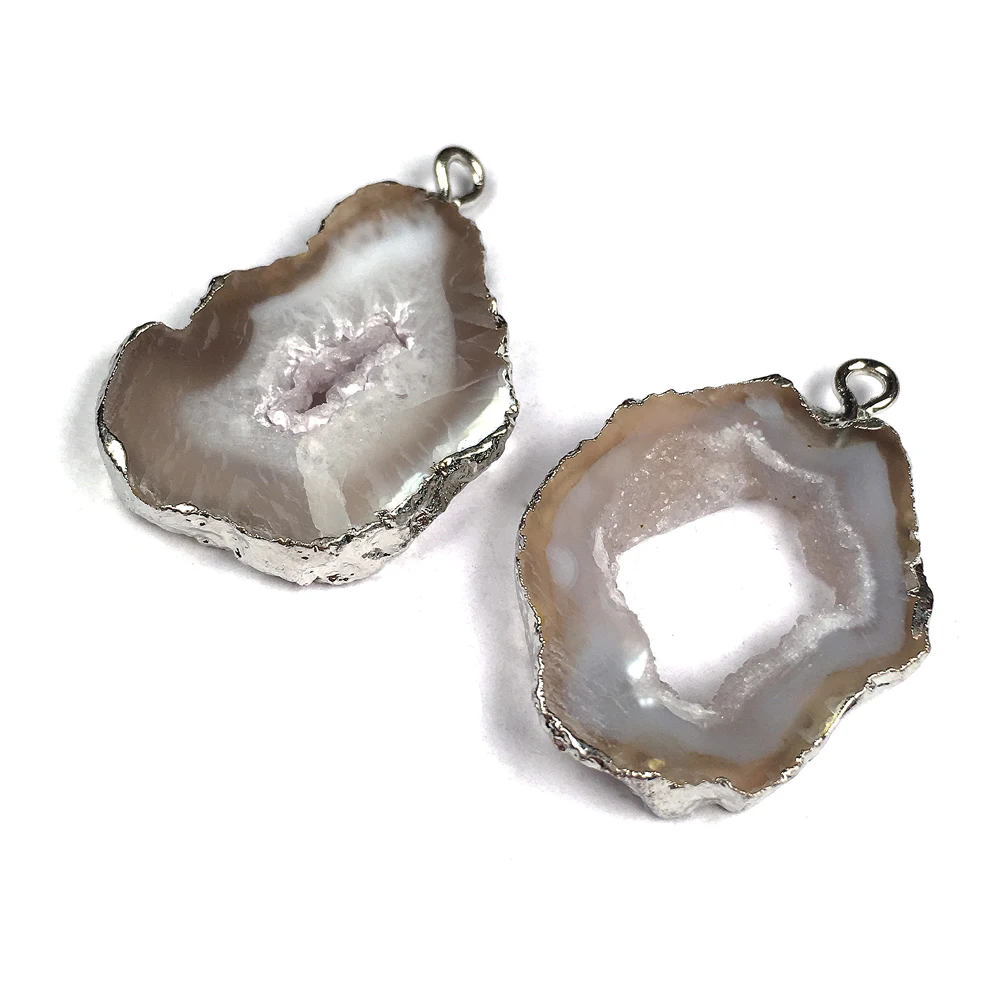 Нерегулярный натуральный камень бисер серый подвеска Агат Цепочки и ожерелья