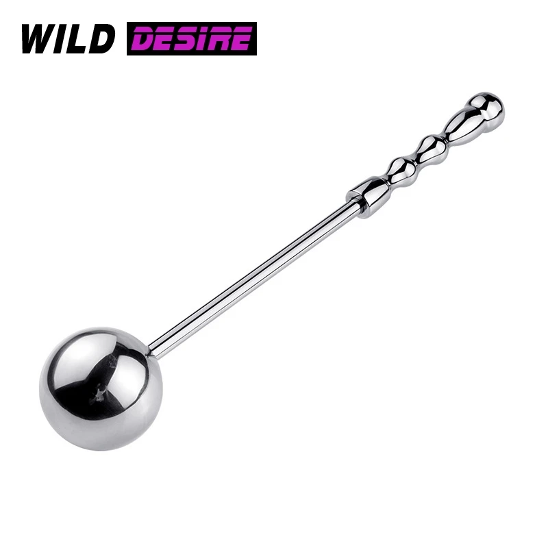 Анальная пробка из нержавеющей стали с металлической ручкой для мужчин и женщин