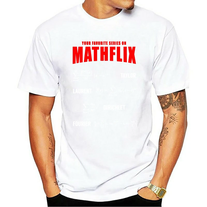 

100% Cotton O Neck Custom Printed Tshirt Men T Shirt Mathflix Math Women T Shirt T Shirt Casual Men Clothing