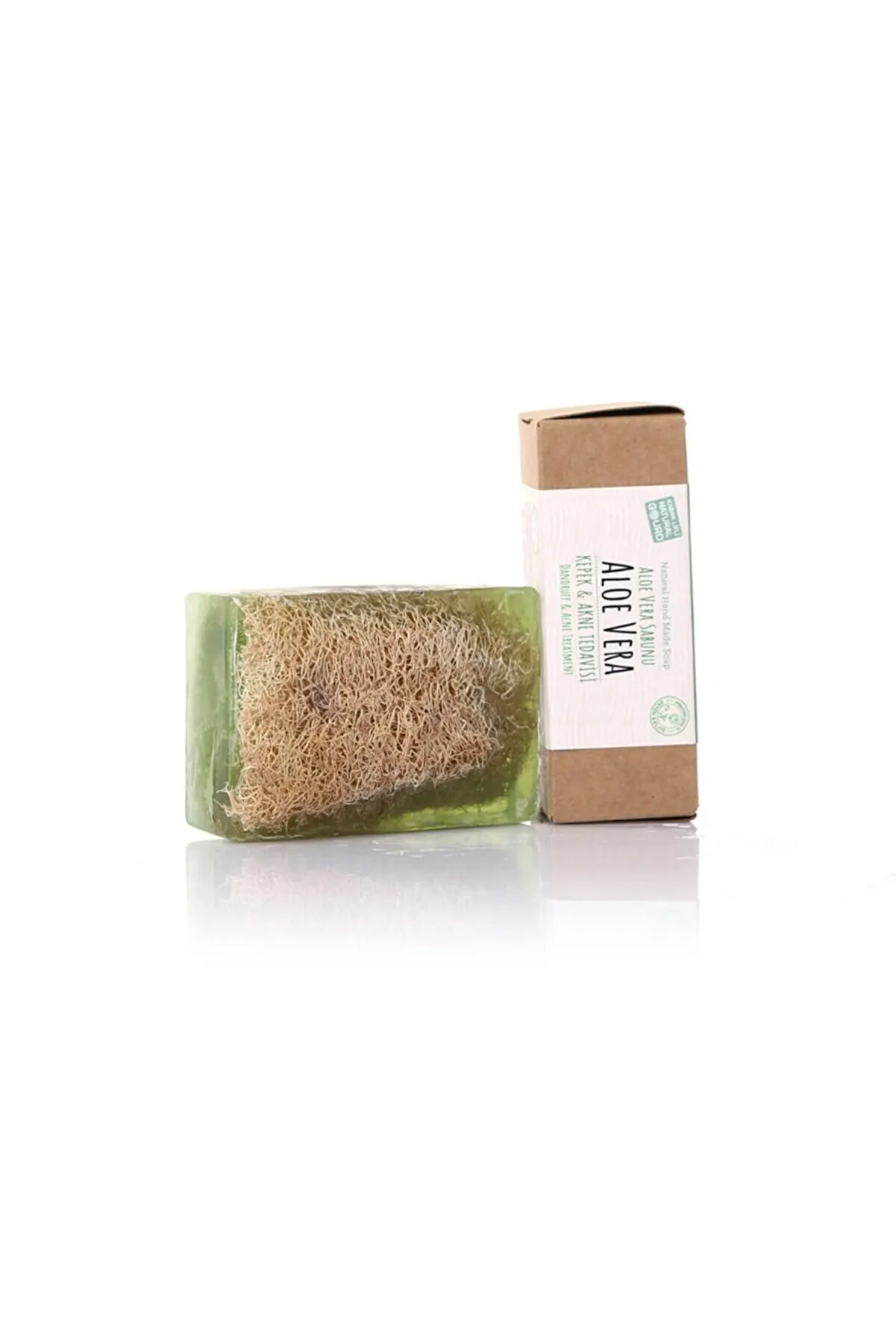 

100% Handmade Natural Pumpkin Fiber Aloe Vera Soap Handmade 130 ML