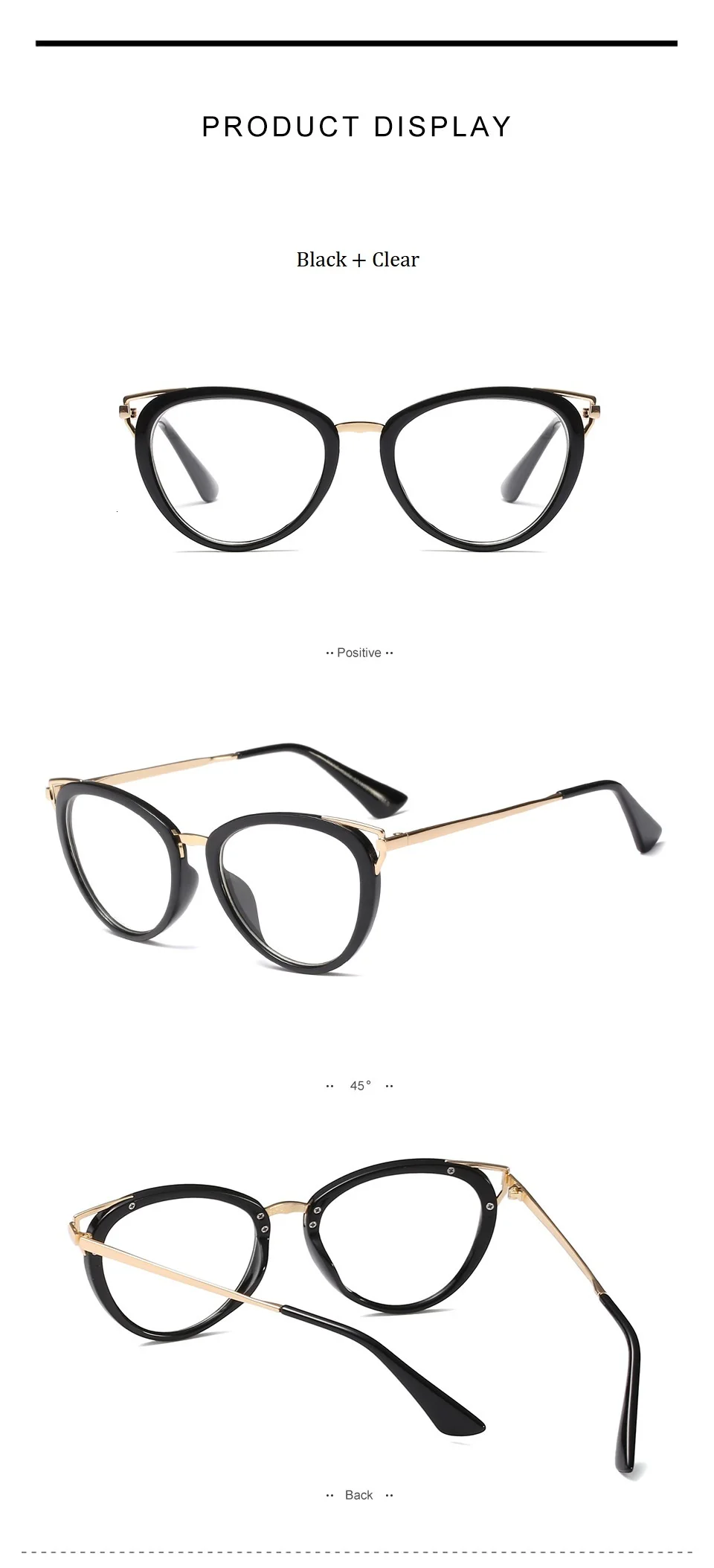 Модные женские очки Cateye, оправа, прозрачные Модные оптические очки, оправа для женщин, крутые очки кошачий глаз, металлическая оправа, очки
