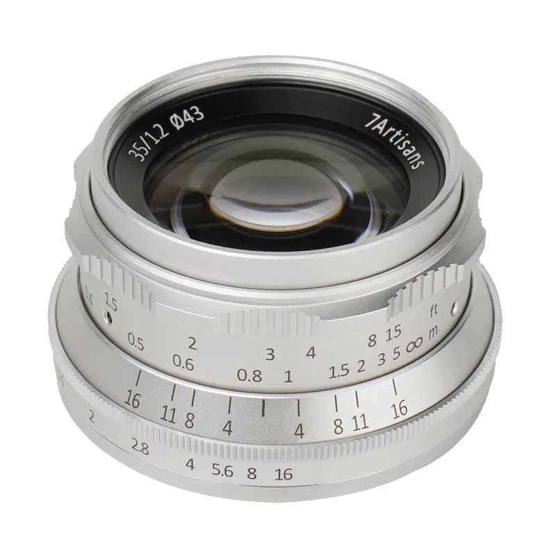 7artisans 35 мм F1.2 Prime объектив для sony E-mount/для Fuji XF APS-C камера ручной беззеркальный объектив с фиксированным фокусом A6500 A6300 X-A1