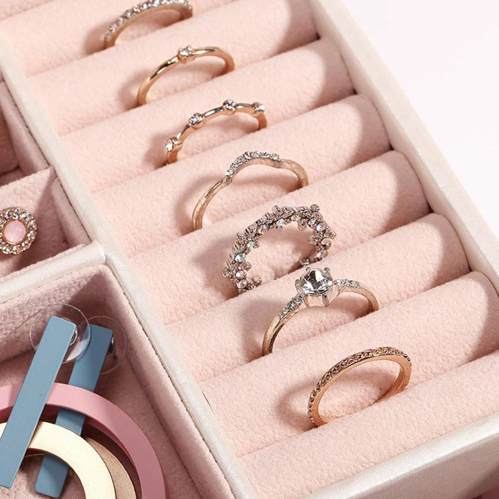 Женская многослойная шкатулка для хранения ювелирных изделий портативный бокс с