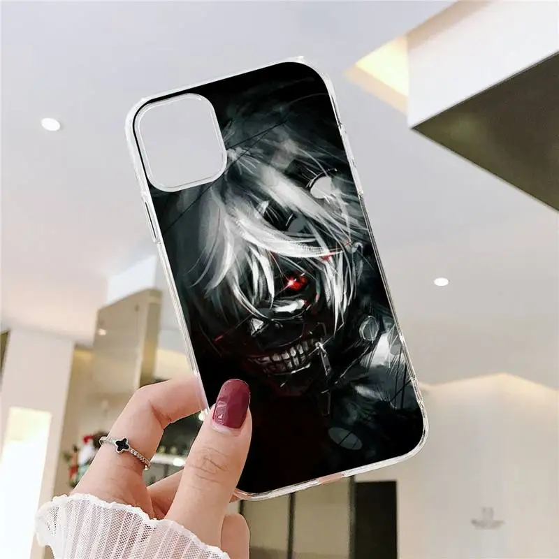 

Tokyo Ghoul Trendy Anime Kaneki Ken Phone Case Transparent soft For iphone 5 5s 5c se 6 6s 7 8 11 12 plus mini x xs xr pro max
