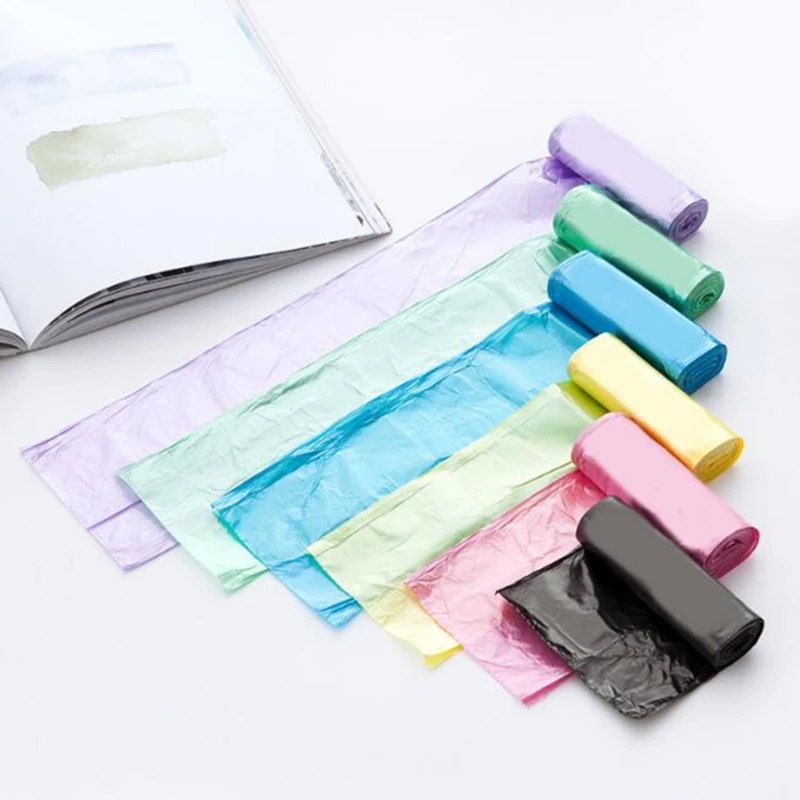 

5 Rolls Of 100 Pcs Multicolor Optional Portable Household Garbage Bag, Household Garbage Bag, Vest-Type Color Storage Bag