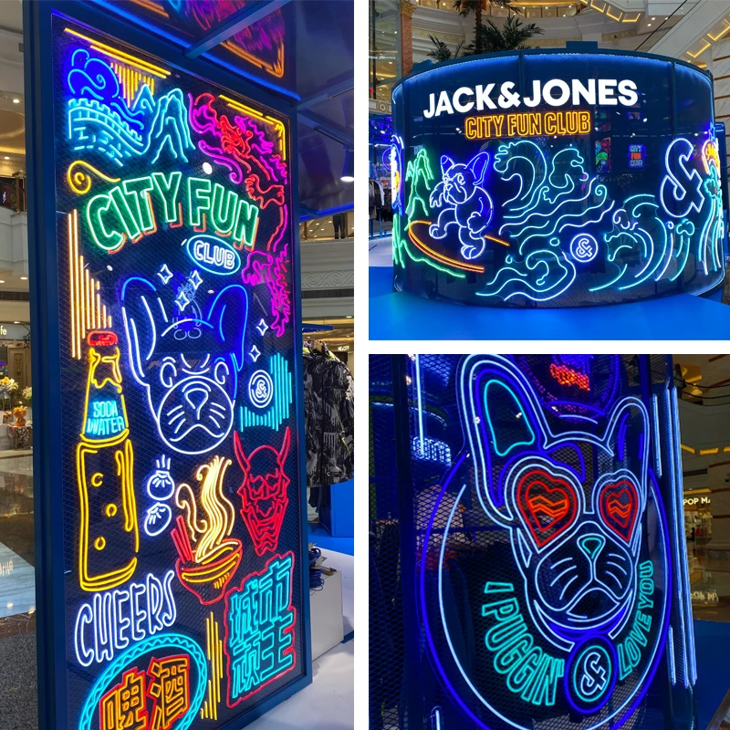 3D индивидуальная неоновая вывеска с буквами для спальни светодиодсветодиодный