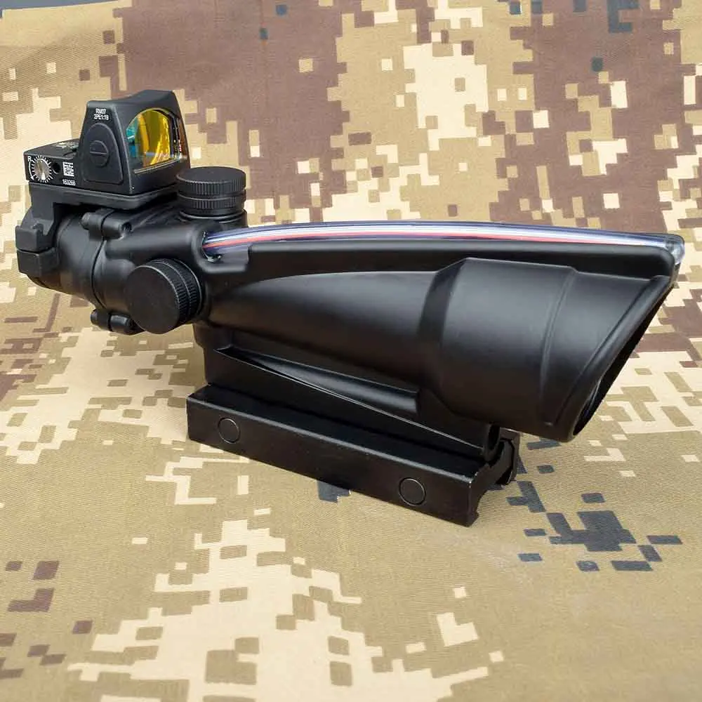 5X35 ACOG охотничий прицел BDC шеврон Подкова Сетка оптические прицелы с красной точкой для тактической винтовки cal. 223. 308