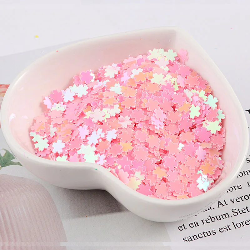 Блестки Sakura для нейл-арта 5 мм блестки маникюра сладкий цветок вишни