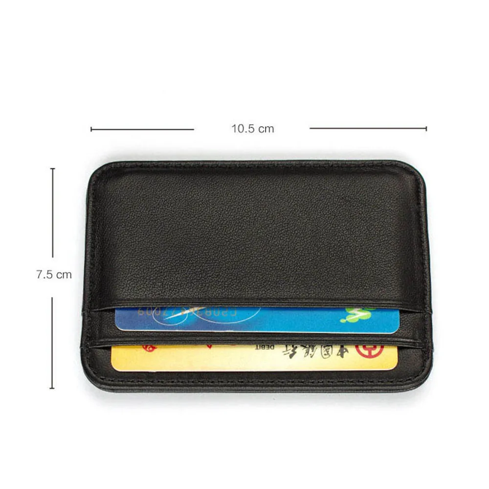 

Pu Leather Credit Card Case Mini Id Card Holder Small Purse For Man Slim Men's Wallet Card Holder