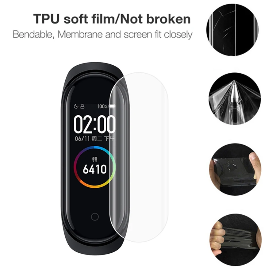 Защитная пленка для экрана Xiaomi Mi Band 4 умный браслет band защитная не закаленное