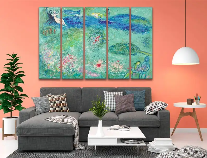 

Surreal Art Vintage Wall Art Home Decor France Antique Canvas Print Indoor Decoration