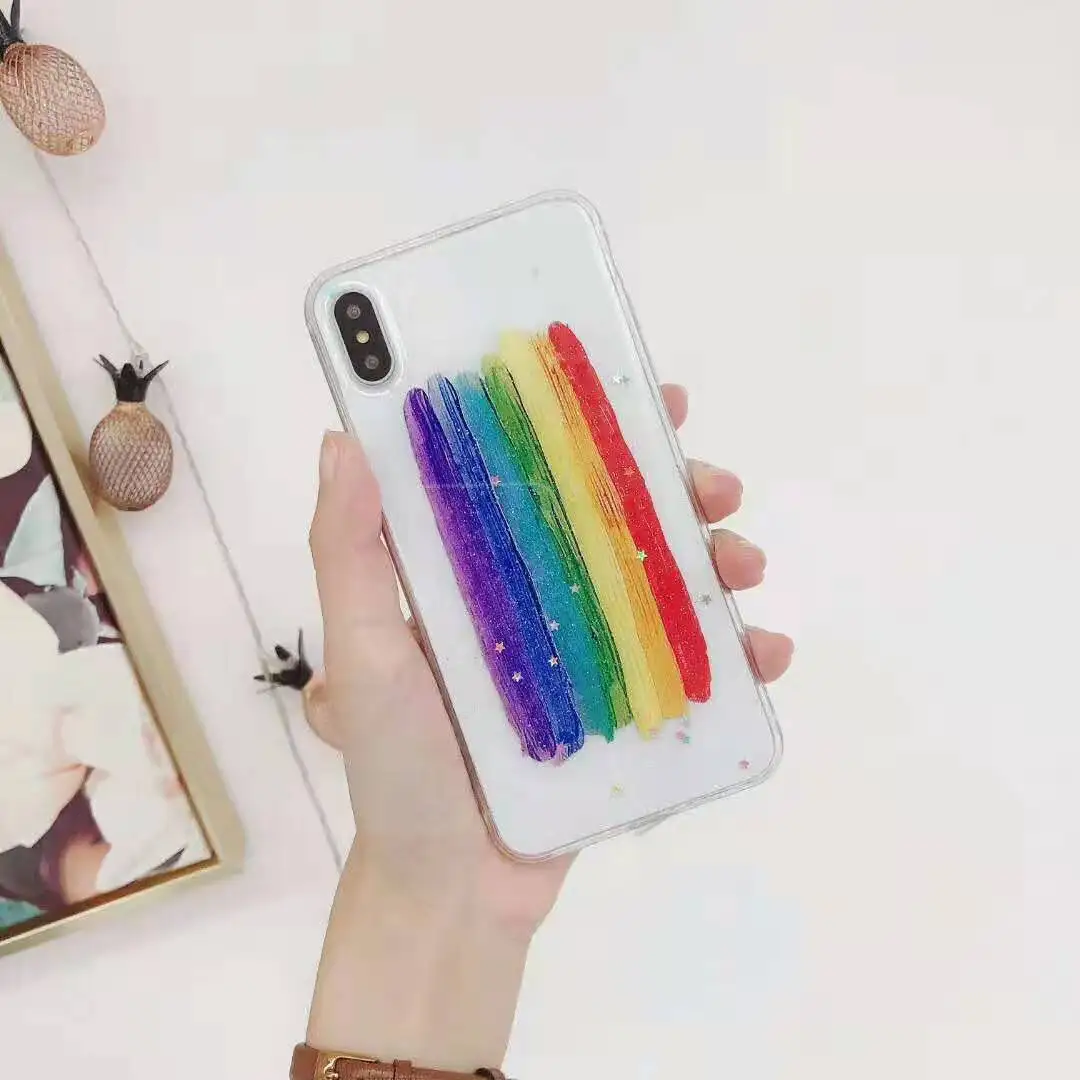 Цветной Блестящий ТПУ чехол для телефона Gimfun IPhone 12 Promax 11 Pro X Xr Xsmax 7 6 8 Plus милый