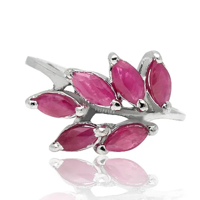 100% натуральный рубиновое кольцо для вечерние 2 5 мм * Огранка маркиза рубин