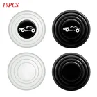 10 шт.лот универсальная амортизирующая прокладка для автомобильной двери Звукоизоляционная прокладка для багажника автомобиля Противоударная утолщенная Подушка наклейки