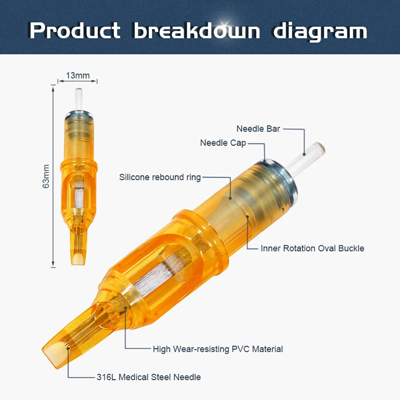 Картриджи для тату иглы RL RS M1 RM татуажные Иглы татуировки вкладышей и шейдеров