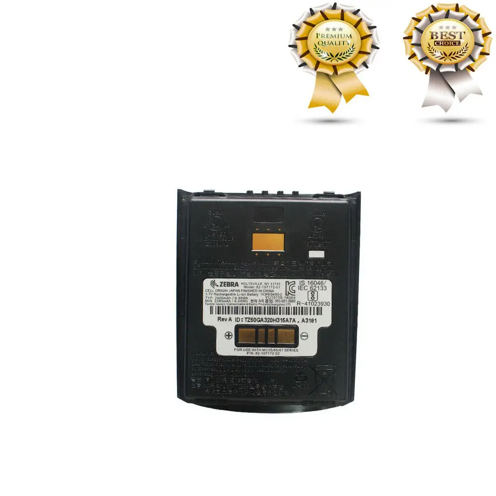 

Батарея для Motorola символ MC55 MC55A MC55N MC65 MC67 82-107172-02 2400 мА-ч