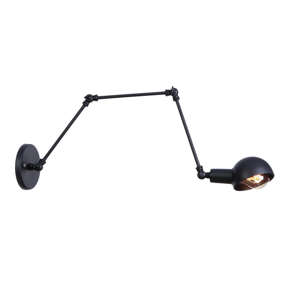Черные и белые настенные светильники с ржавчиной лампа 3 поворотными рычагами