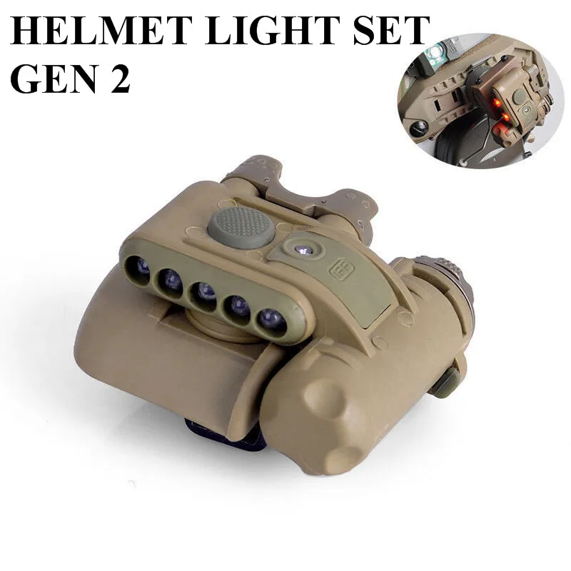 

Комплект светсветильник льников для шлема ELEMENT airsoft hungting, белый, красный, IR, Gen II, свет для шлема GEN 2 EX029