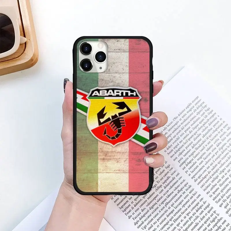 

Italy Sports car-abarth logo Soft Phone Case for iPhone 11 12 pro XS MAX 8 7 6 6S Plus X 5S SE 2020 XR mini
