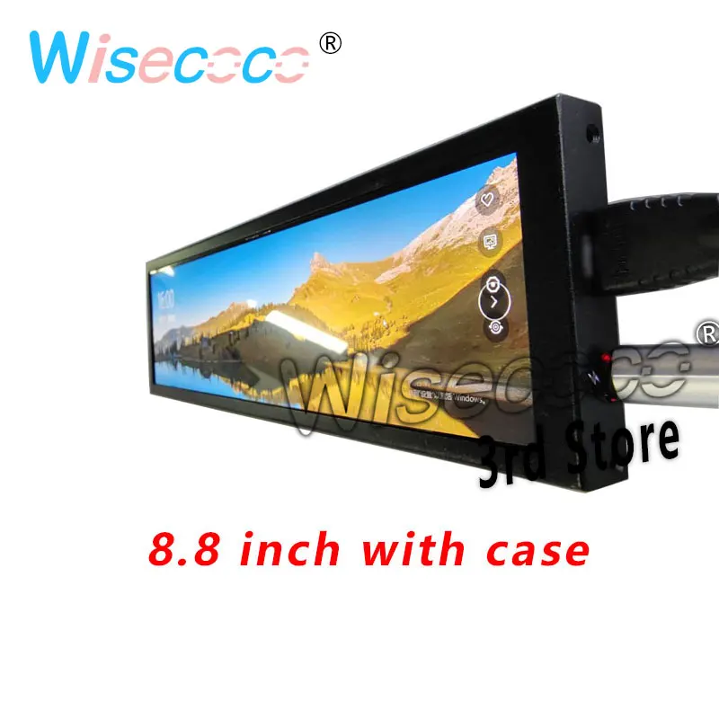 8.8 inch 1920*480 Long Strip HSD088IPW1 touch screen Second Monitor Case Aida64 Display CPU GPU Information Sub Display Case