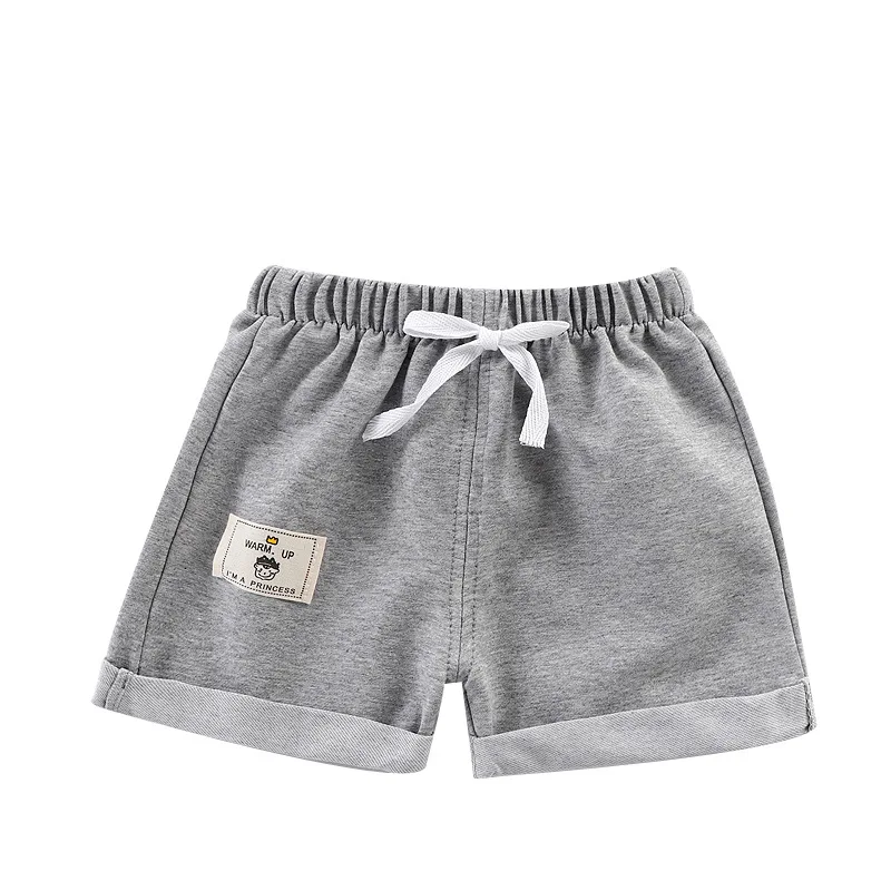 

Summer Casual Girls' Drawstring Elastic Waist Beach Shorts Cotton Kids Short Pants For 1-6 Years