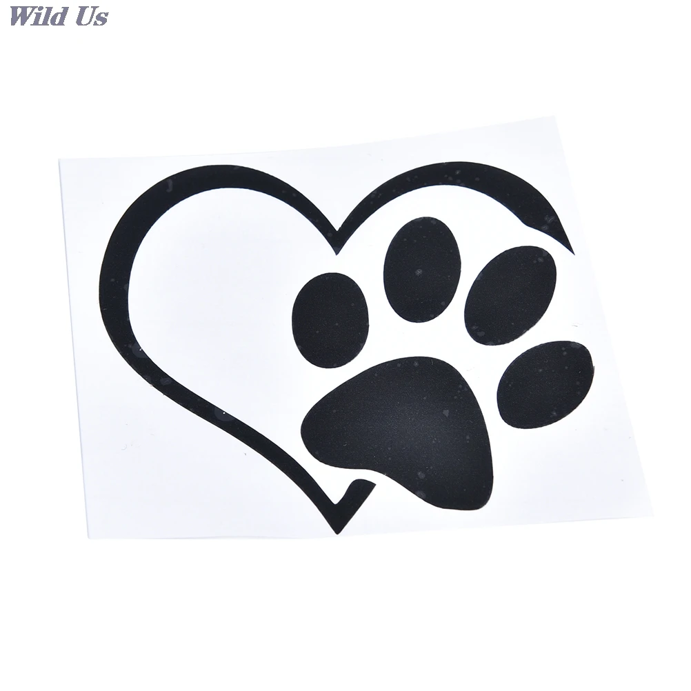Наклейка на автомобиль грузовик бампер с окошком встроенное сердце кошка собака