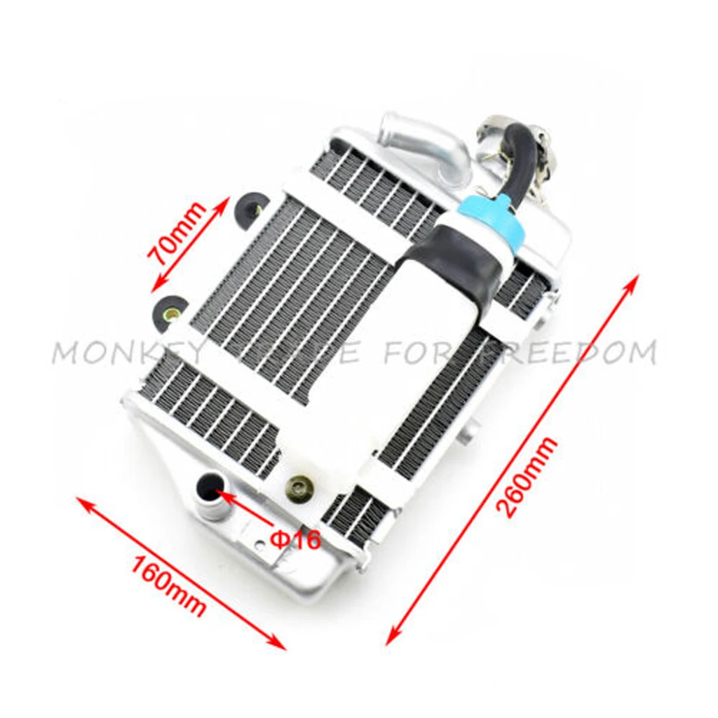 Двигатель водяного охлаждения радиатора для мотоцикла XMoto Apollo Zongshen Loncin Lifan 150cc 200cc