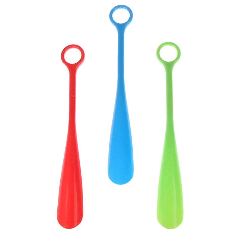 

Hot sale 1 PC Plastic Shoe Horn Round Handle Lifter Shoehorn Shoes Accessories
