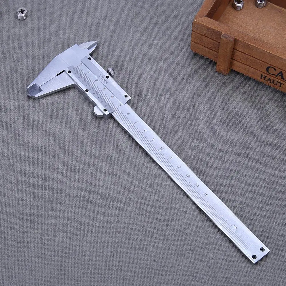 

0-150mm Vernier Caliper Carbon Steel Metal Vernier Caliper Gauge Measurement Calipers Micrometer Measurement Tool