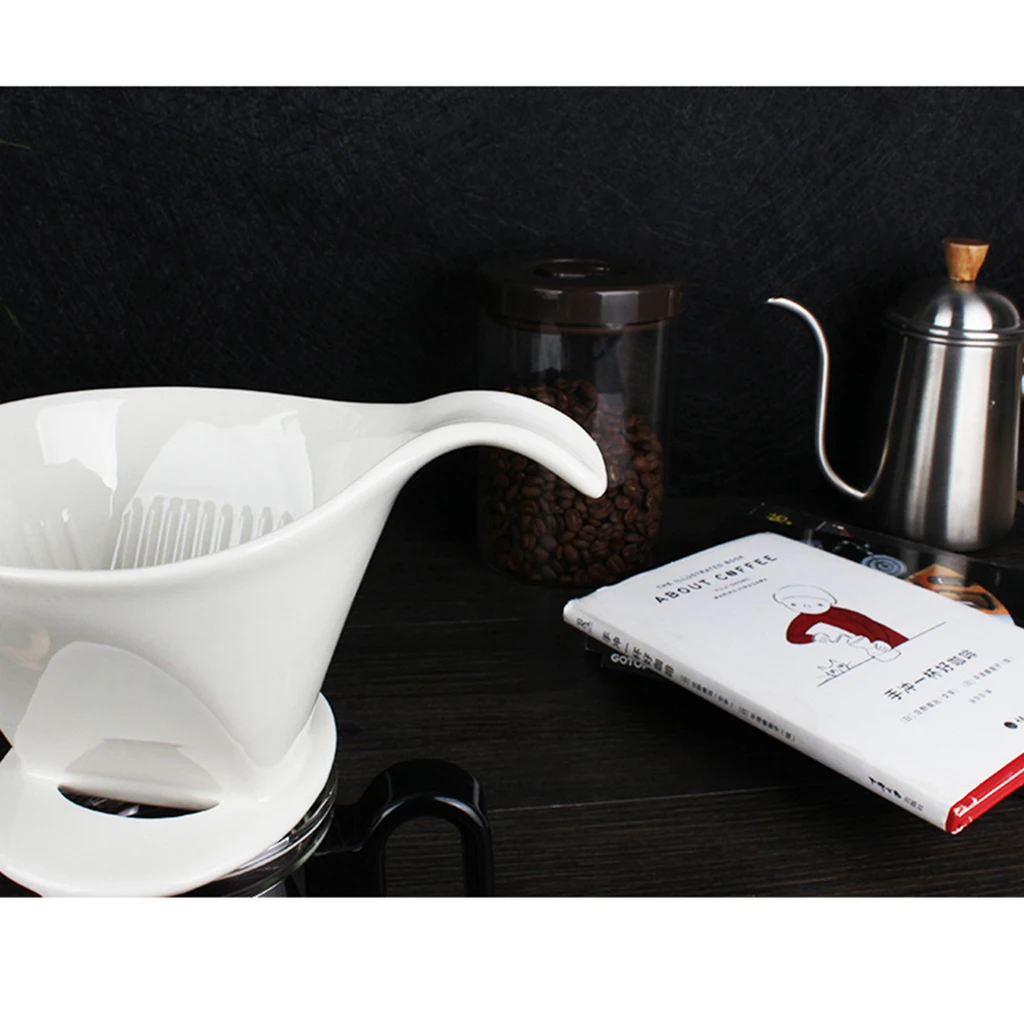 

400ml Glass Pot Filter Tea Pour Over Coffee Maker With Ceramic Filter