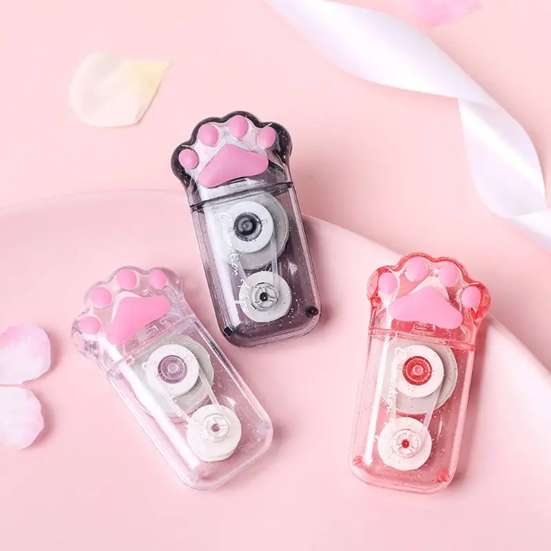 Cute Cat Paw Корректирующая лента Канцелярский корректор студенческие измененные