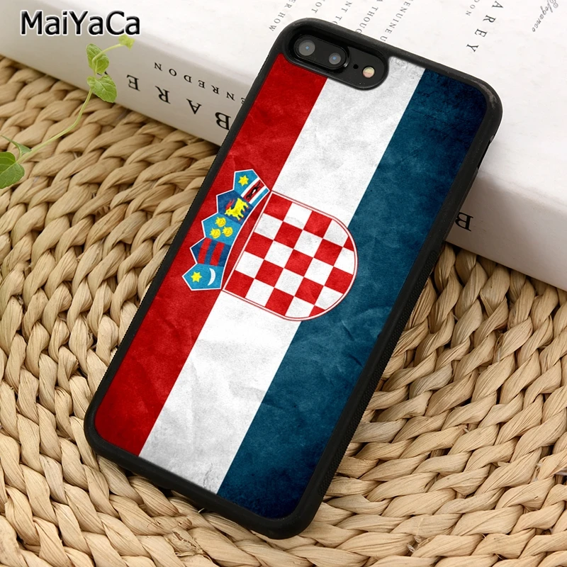 Чехол MaiYaCa для телефона с ярким флагом Хорватии iPhone 14 X XR XS 11 12 13 Pro MAX 5 6 7 8 Plus Samsung S21