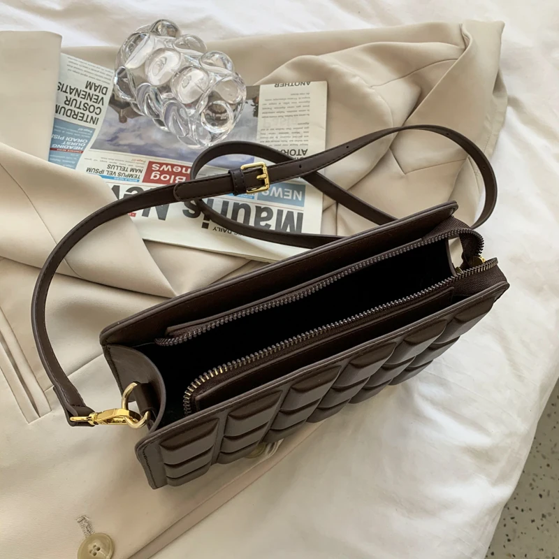 

Designer Hand Bags Luxury Chocolate Shaped Female Bag Fashion Cross Body Bag for Women PU Leather Zipper Shoulder Bags