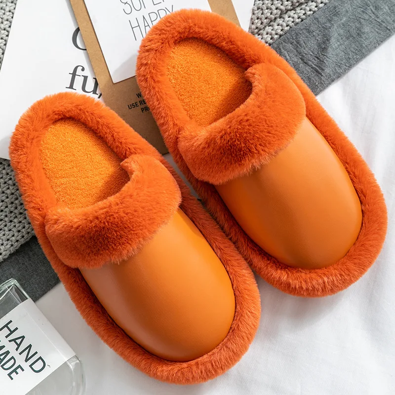 

Fashion Fuzzy Winter Women Slippers Home Fur Slippers Slip On Warm House Shoes Men Women Lovers Couples Indoor Outdoor Shoes