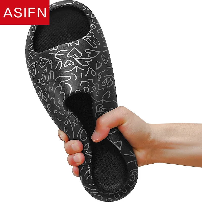Шлепанцы ASIFN из ЭВА для мужчин и женщин мягкие сандалии на толстой подошве
