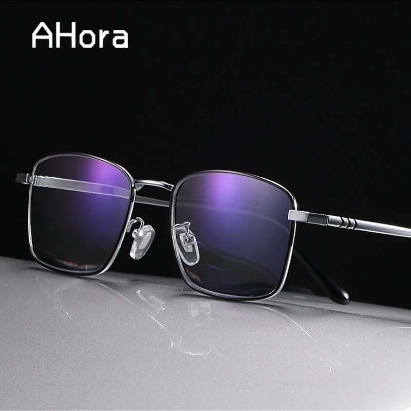 

Ahora Men Business Multifocal Reading Glasses Alloy Sqaure Presbyopic Eyeglasses Hyperopia Eyewear+1.0+1.5+2.0+2.5+3.0+4.0
