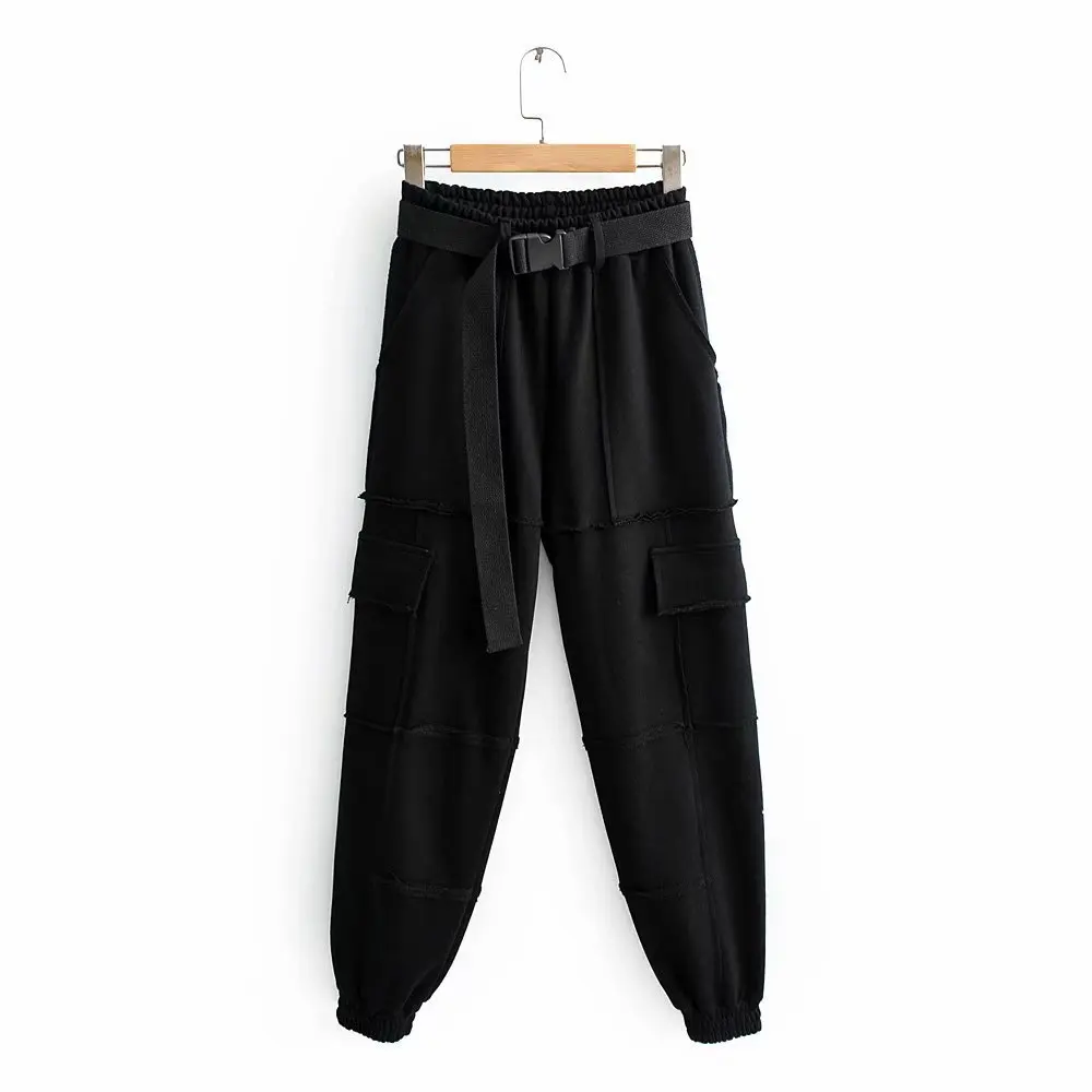

Streetwear Joggers Pantalones Sweatpants Casual High Waist Summer Autumn Cargo Pants Women Carrot Wide Leg Pants