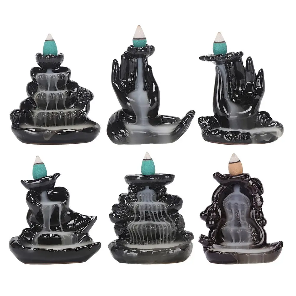 Waterfall Incense Burner Cascading Incense Burner Relaxing Handmade Widely Used For Creating Mysterious And Comfortable Atmosphe