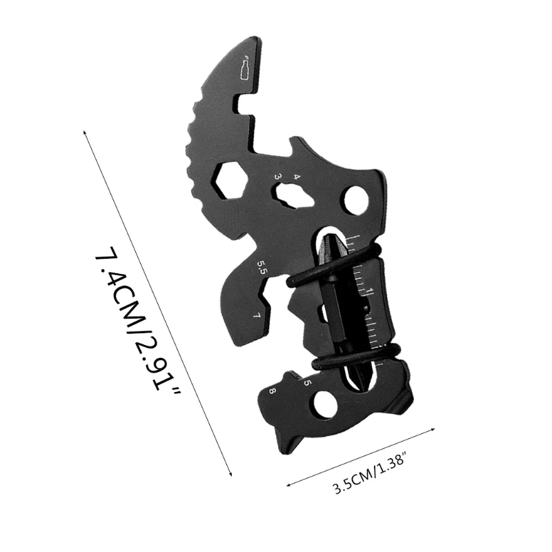 Уличный портативный в форме носорога многофункциональный инструмент для