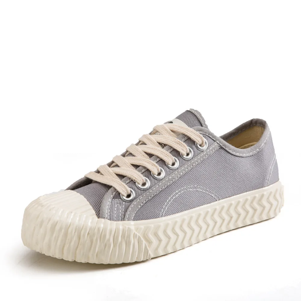 

Women Vulcanized ShoesFlats Canvas Sneakers Lace-up Ladies Casual Sneakers Autumn Comfortable 2021 Classic Shoes