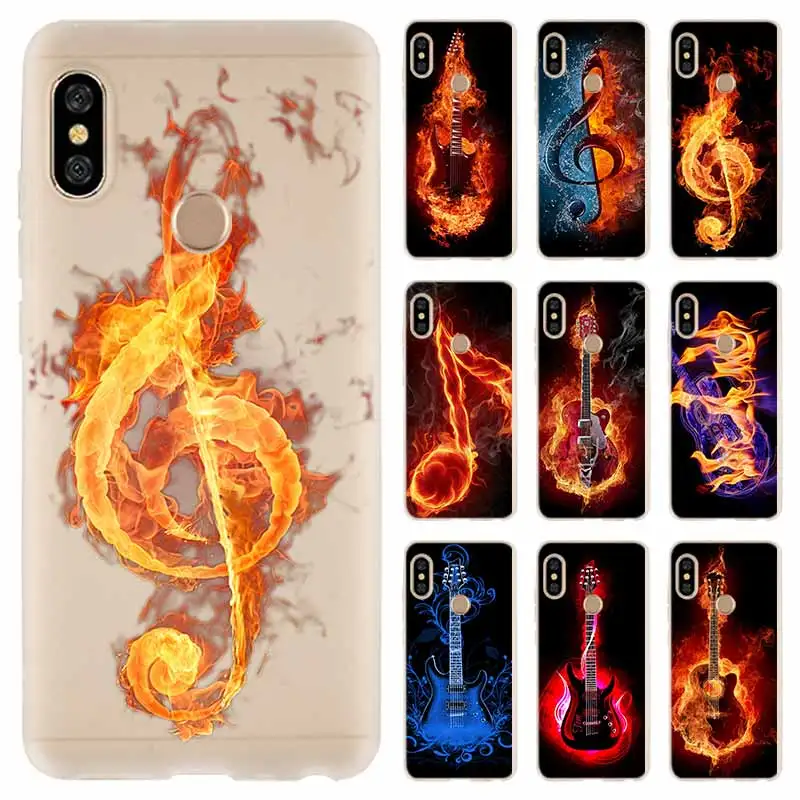 

Soft Case For Xiaomi Redmi Note 10 9 8 7 6 5 Pro Max 10S 9S 9T 8T 4G 5G Cover DJ music guitar