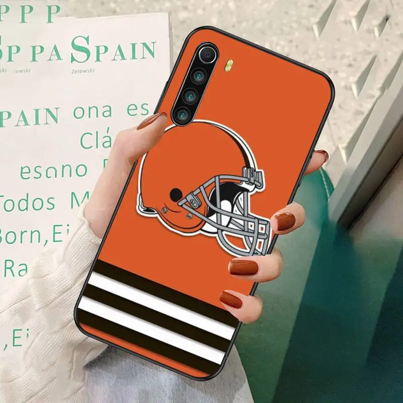 

0 Cleveland Browns Black TPU Phone Case For Redmi 7 8 9 A K20 30 Pro Note 8 9 Pro 9s