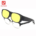 Мужские и женские солнцезащитные очки OUTSUN, поляризационные солнцезащитные очки с защитой UV400, для близорукости, OS146, 2020