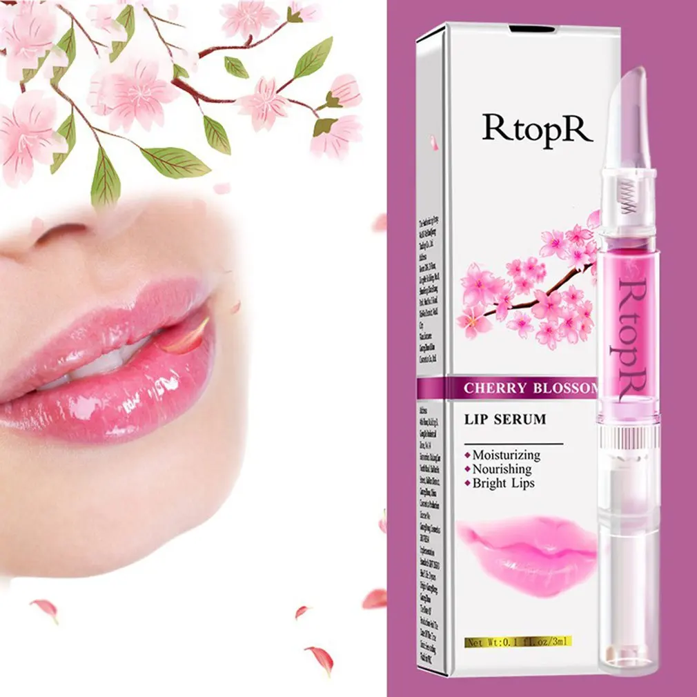 

Помада для макияжа, отбеливающая Сыворотка для губ, вишневая увлажняющая искусственная губная помада, долговечная косметика для ухода за к...