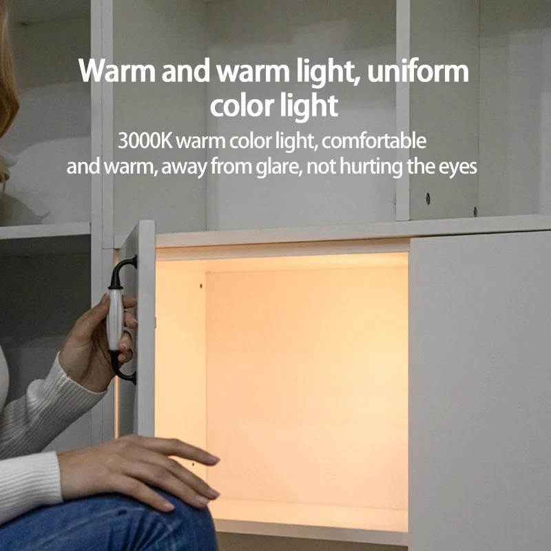 

LED Battery Charging Smart Infrared Motion Sensor Lamp For Bedside Bedroom Kitchen Cabinet Wardrobe Home Corridor Night Light