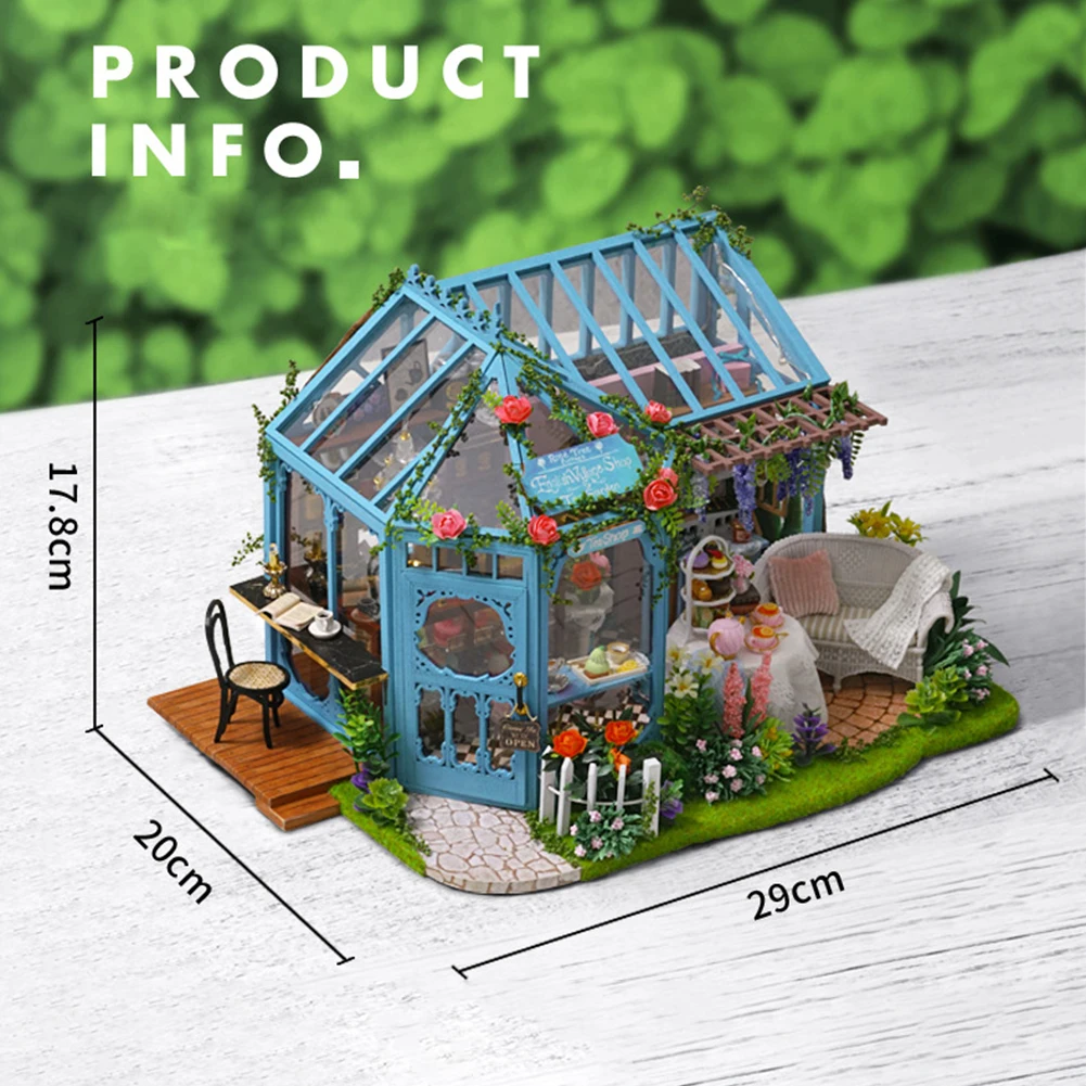 

DIY 3D Handmade Dollhouse Wooden House with LED Miniature Furniture Kit Building Kits Casa LED Toy Kid Gift Dollhouse