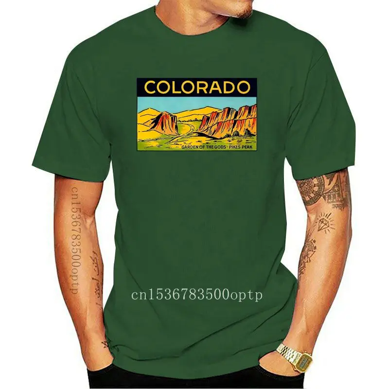 

Футболка с надписью «Сад богов» Колорадо Спрингз для путешествий-скалолазание