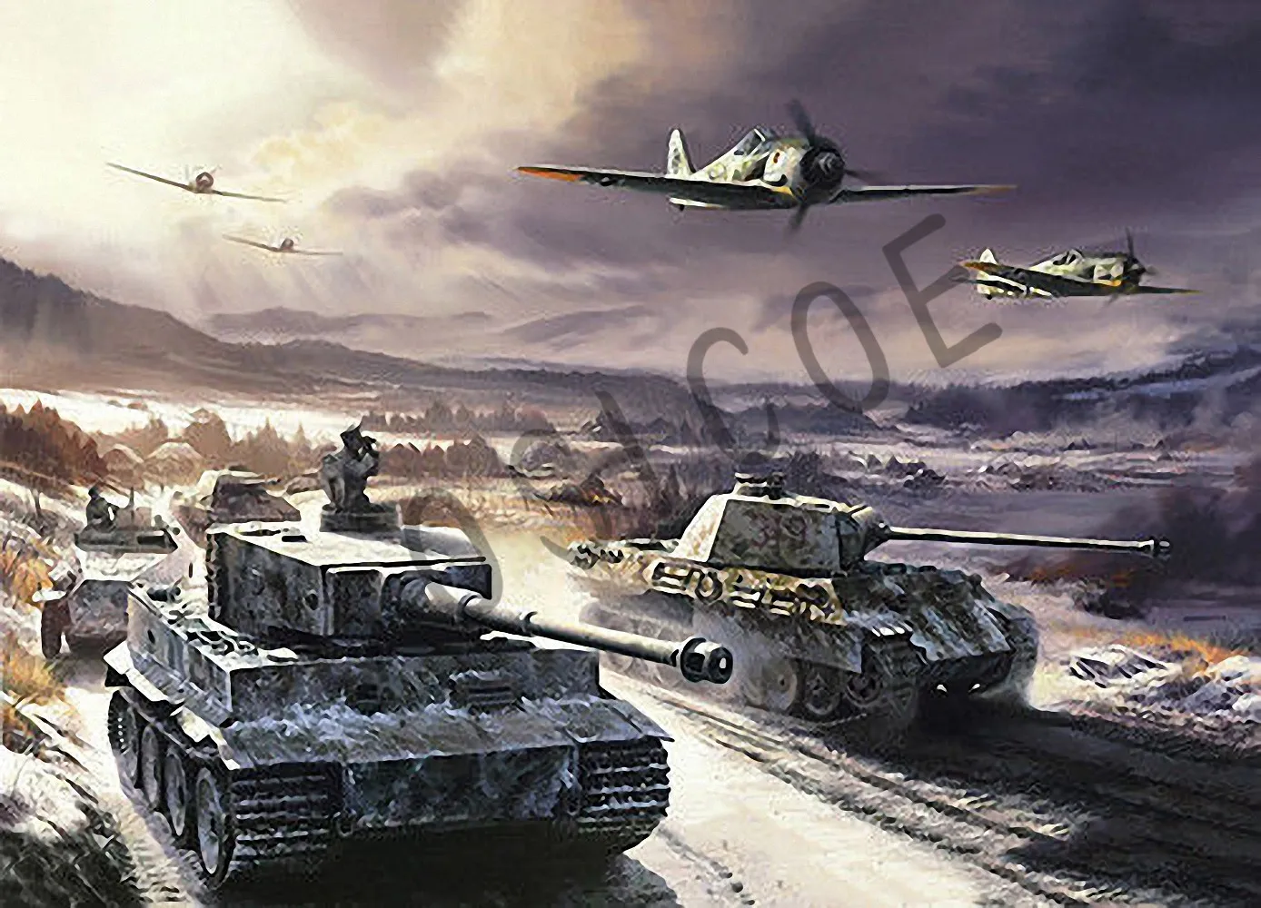 WW2 GER вермахт Тигр панцирный Танк T VI пантера V рисунок в стиле милитари Винтаж