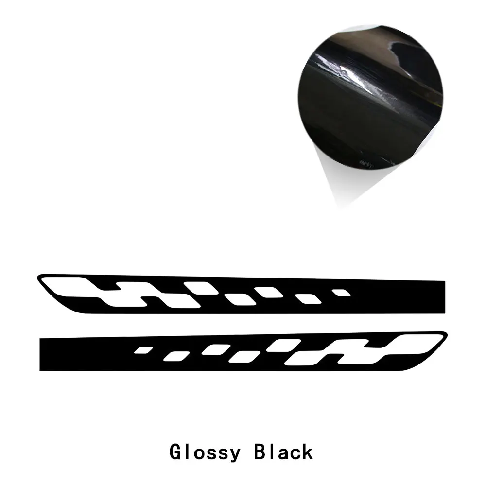 

2 шт., Виниловая наклейка на юбку в полоску на дверь автомобиля, для Renault Dacia Sandero 2 Stepway RS