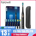 Зубная щетка Fairywill FW-508 Sonic, перезаряжаемая, 5 режимов, 8 насадок